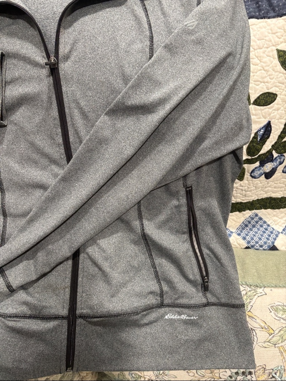 Eddie Bauer Gray Zip-Up Active Jacket - Picture 3 of 5